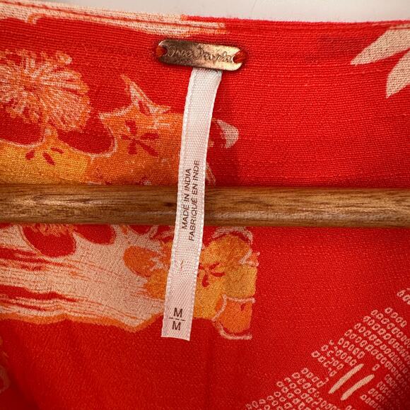 FREE PEOPLE Mixed Print Twist Dress // M - Picture 8 of 14